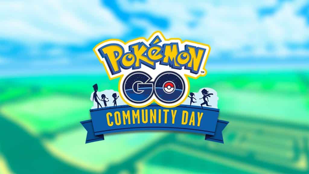 A logo for the Pokemon Go Community Day