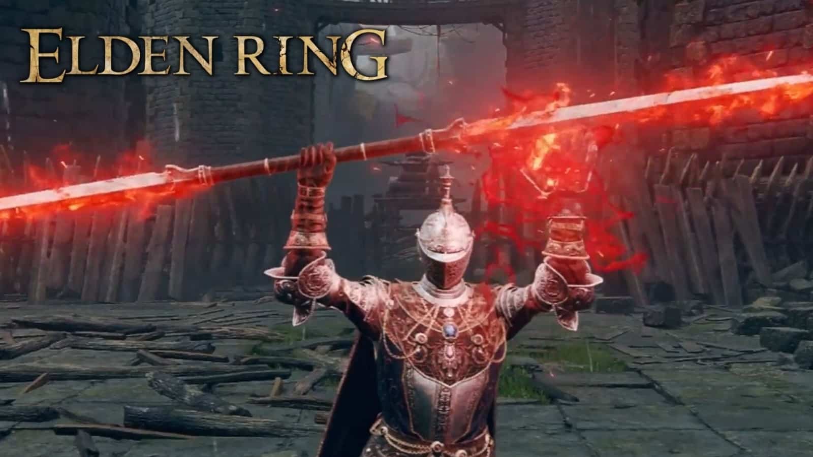 Elden Ring character holding a Twinblade