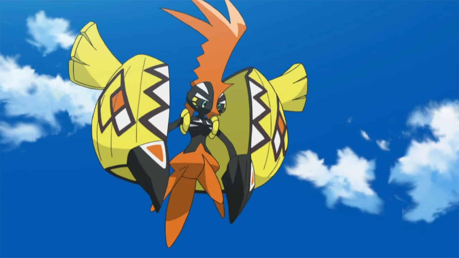 Tapu Koko appearing in the Pokemon anime
