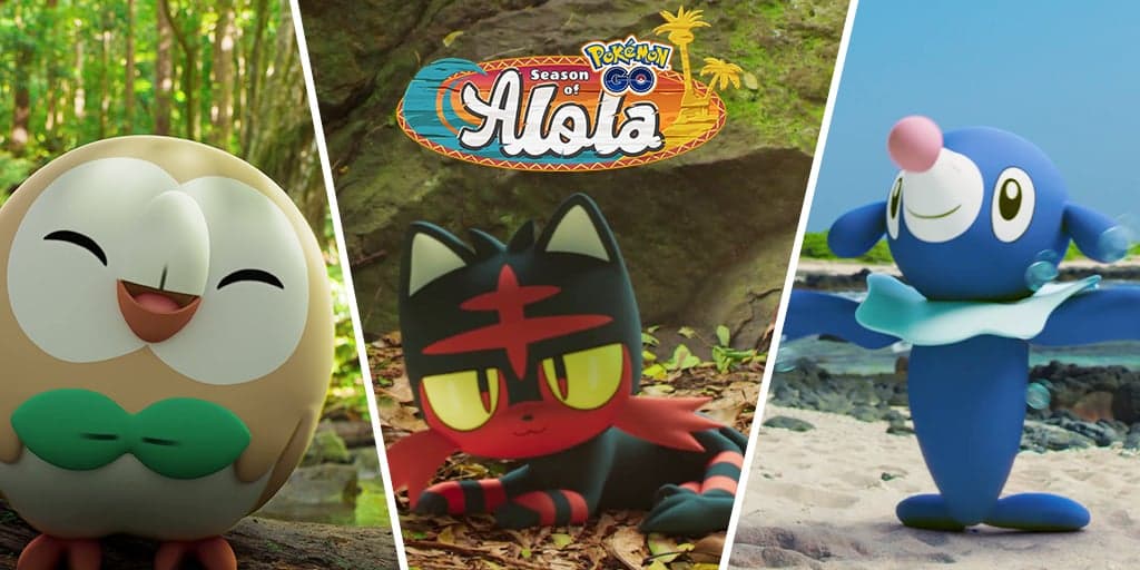 Pokemon Go Season of Alola promotional wallpaper screenshot.