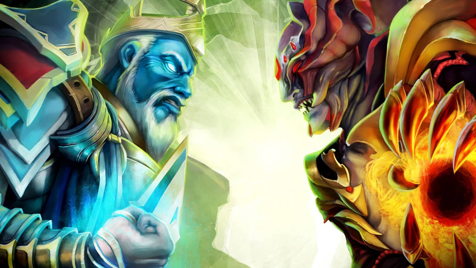 Runescape key art showing two magical characters