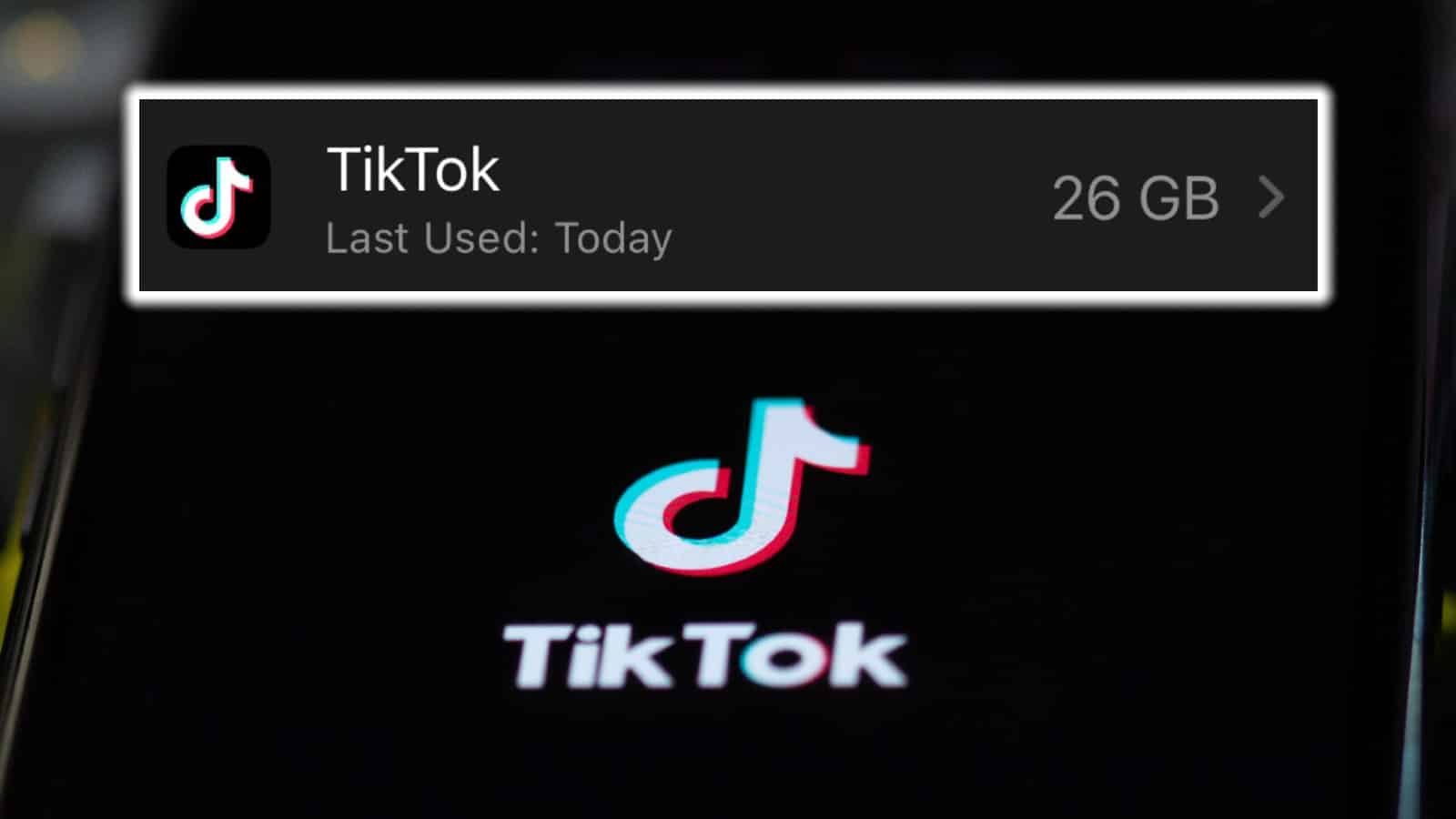 TikTok logo next to screenshot