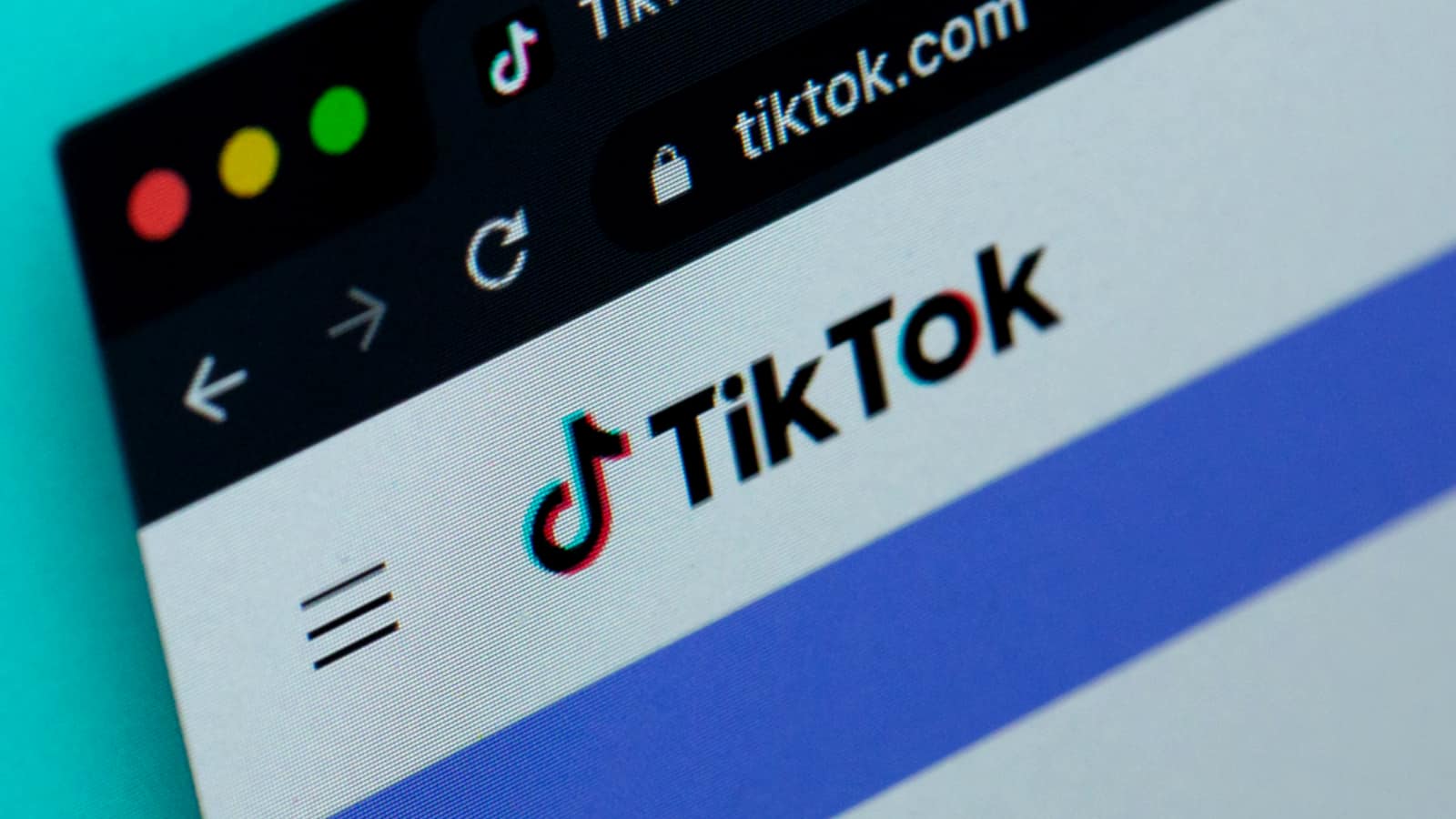 Image of TikTok website