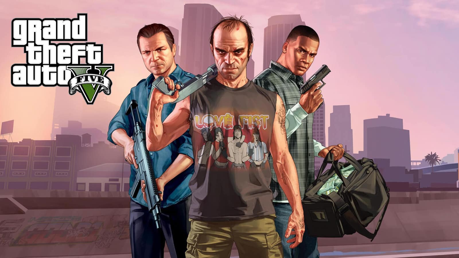 GTA 5 characters Trevor, Michael, and Franklin