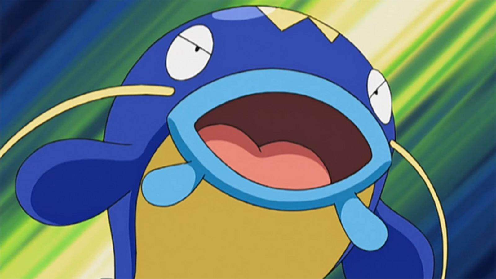 Whiscash in the Pokemon anime