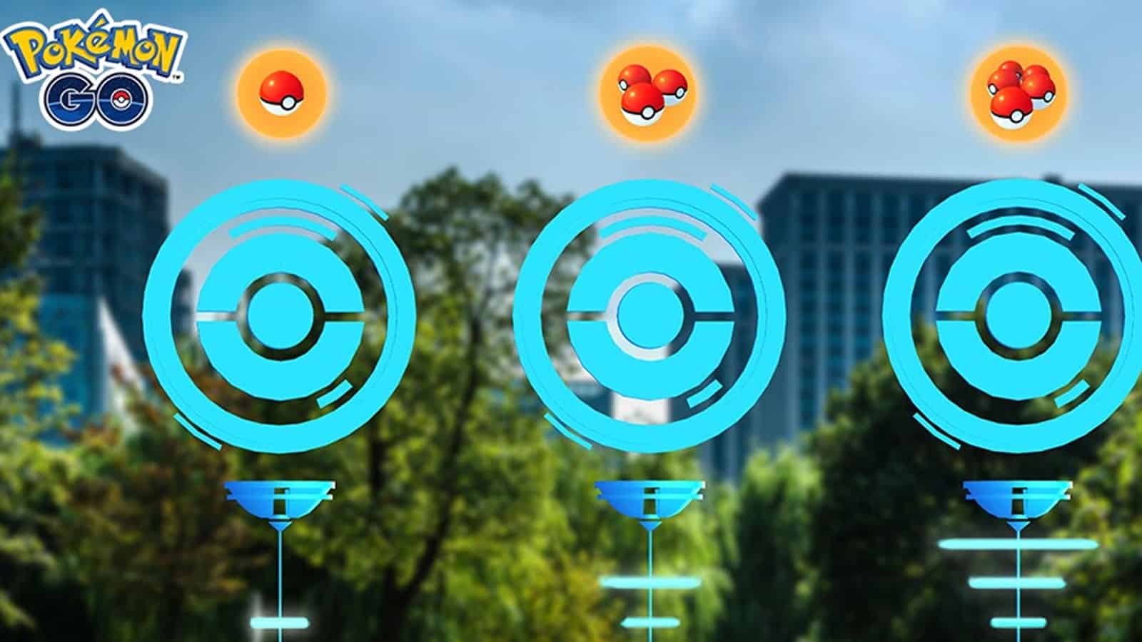 Pokemon Go PokeStop screenshot wallpaper.
