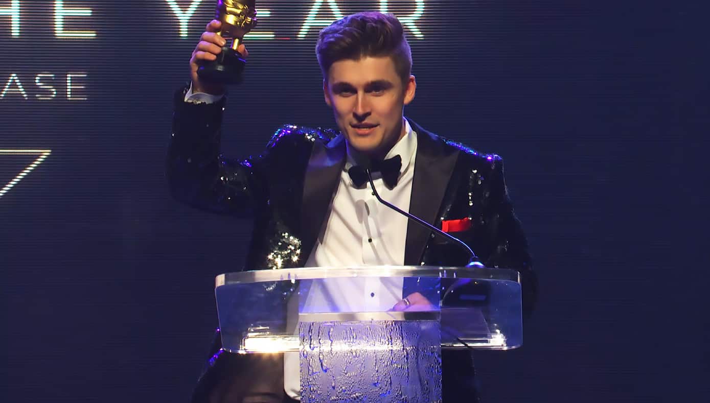 The Streamer Awards Ludwig Ahgren winning streamer of the year screenshot.