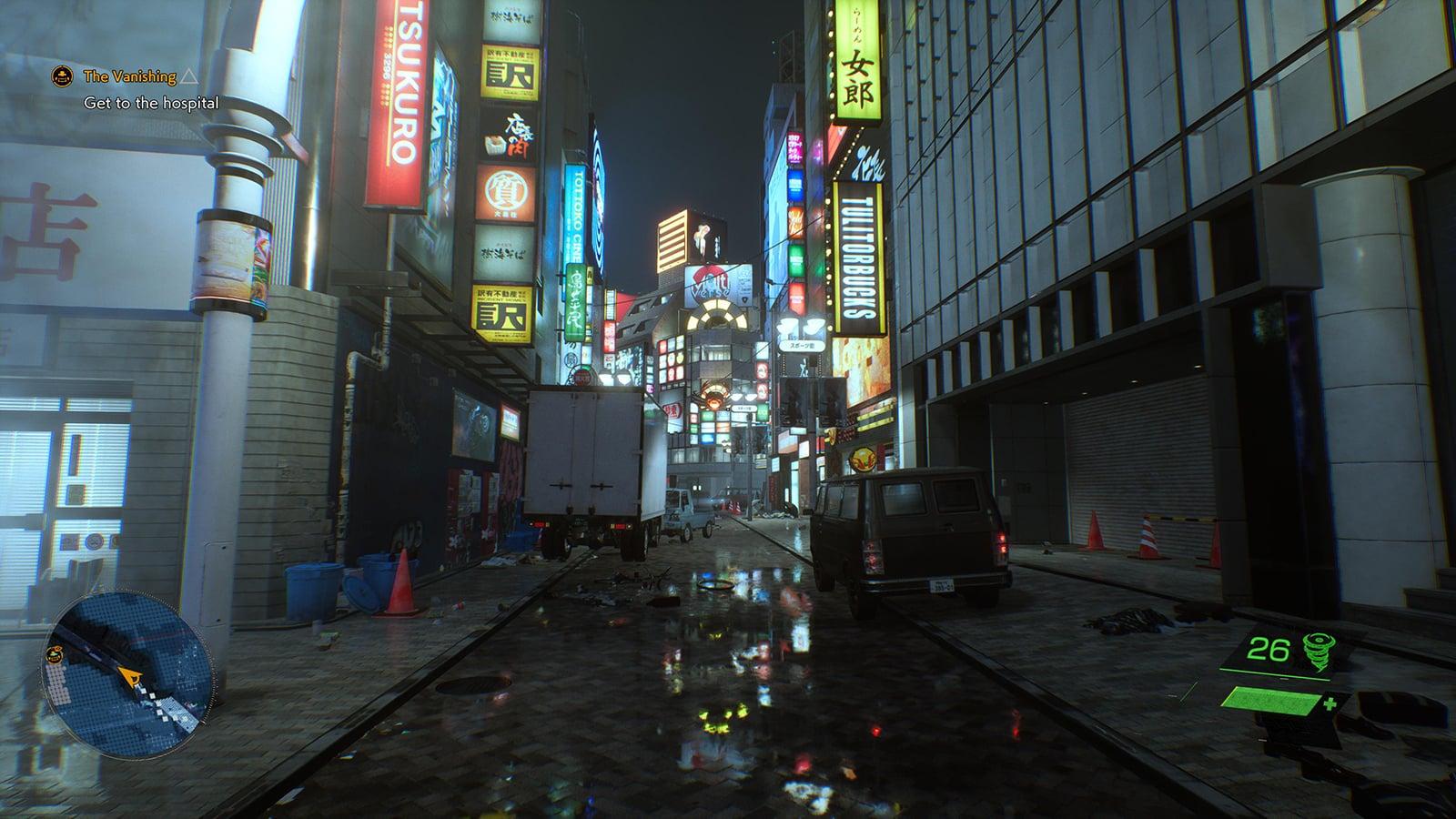 A screenshot of Ghostwire Tokyo