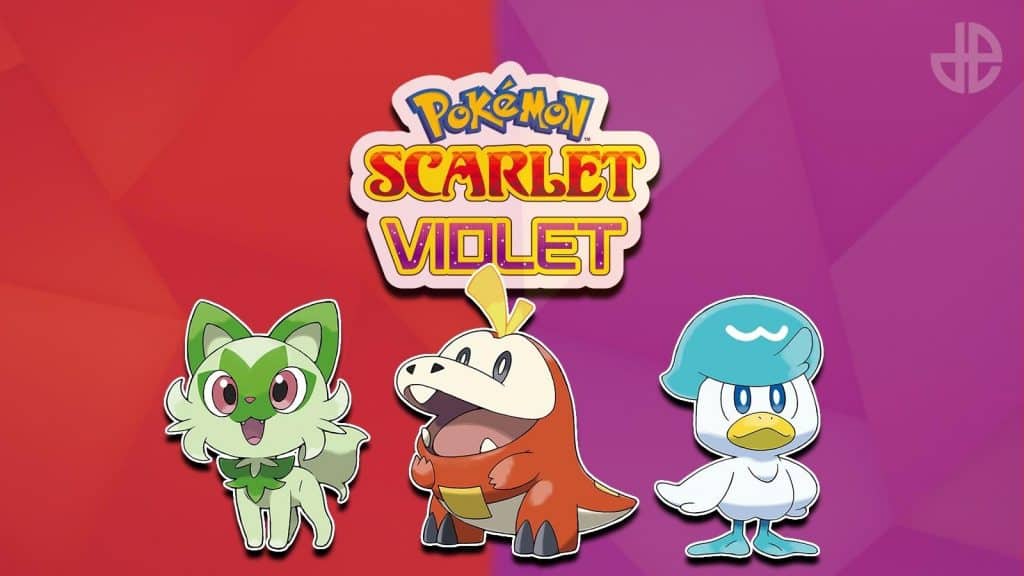 Pokemon Scarlet & Violet Starters screenshot.