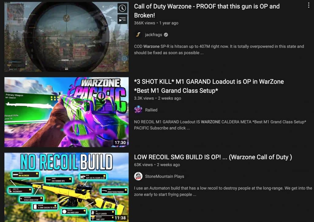 warzone clickbait youtube titles