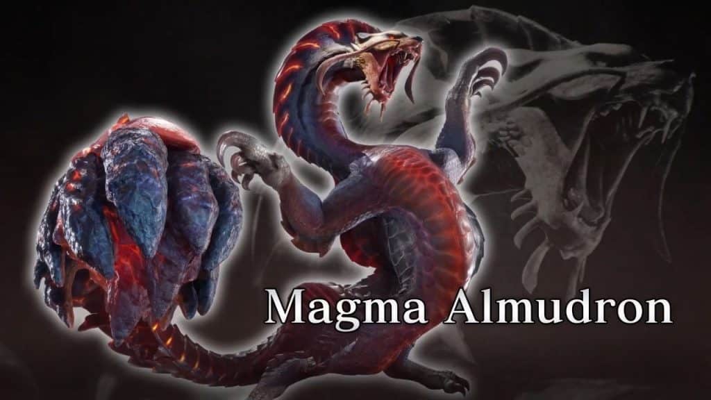 Magma Almudron in Monster Hunter Rise Sunbreak