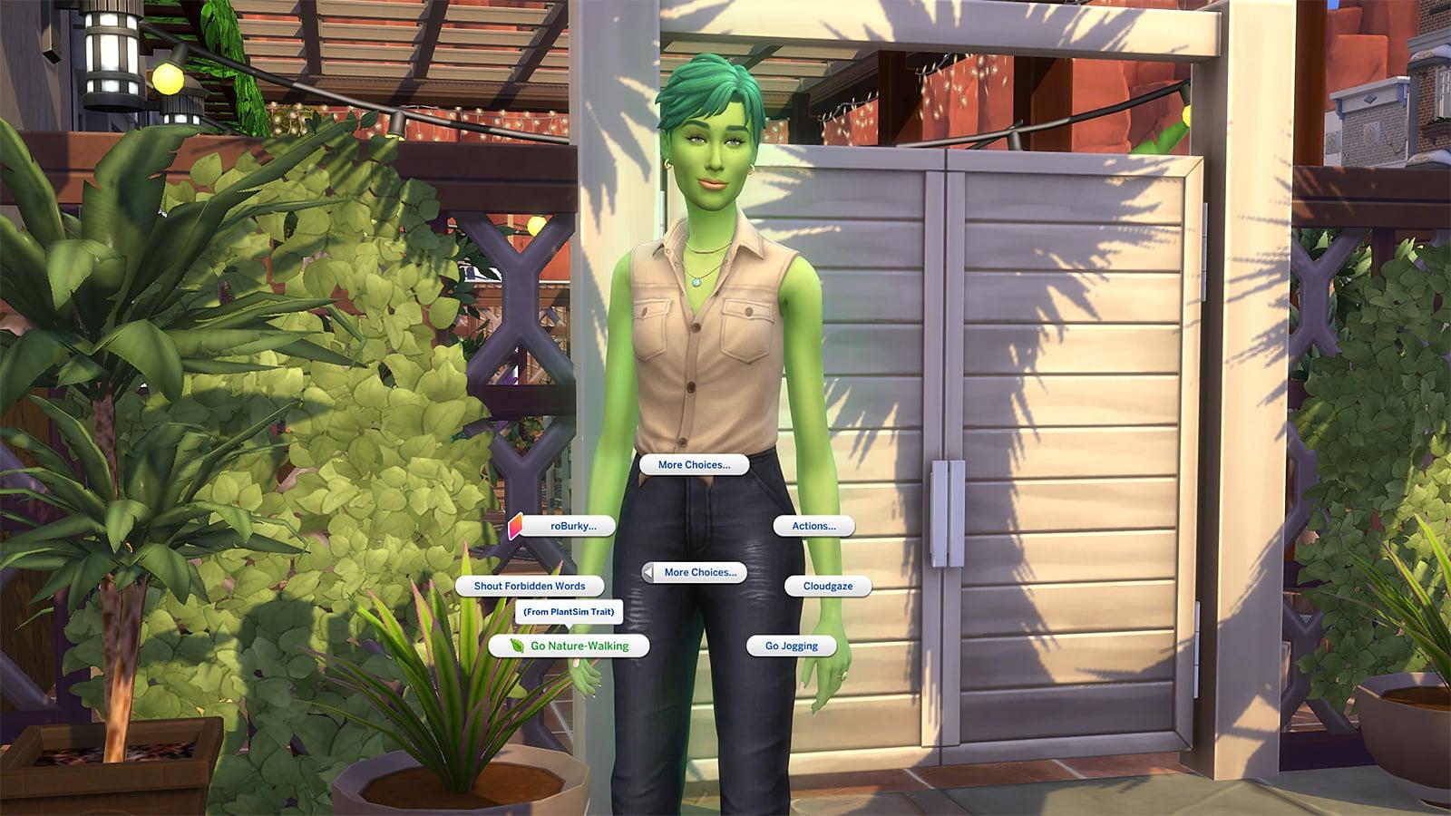 A Plant Sim in The Sims 4