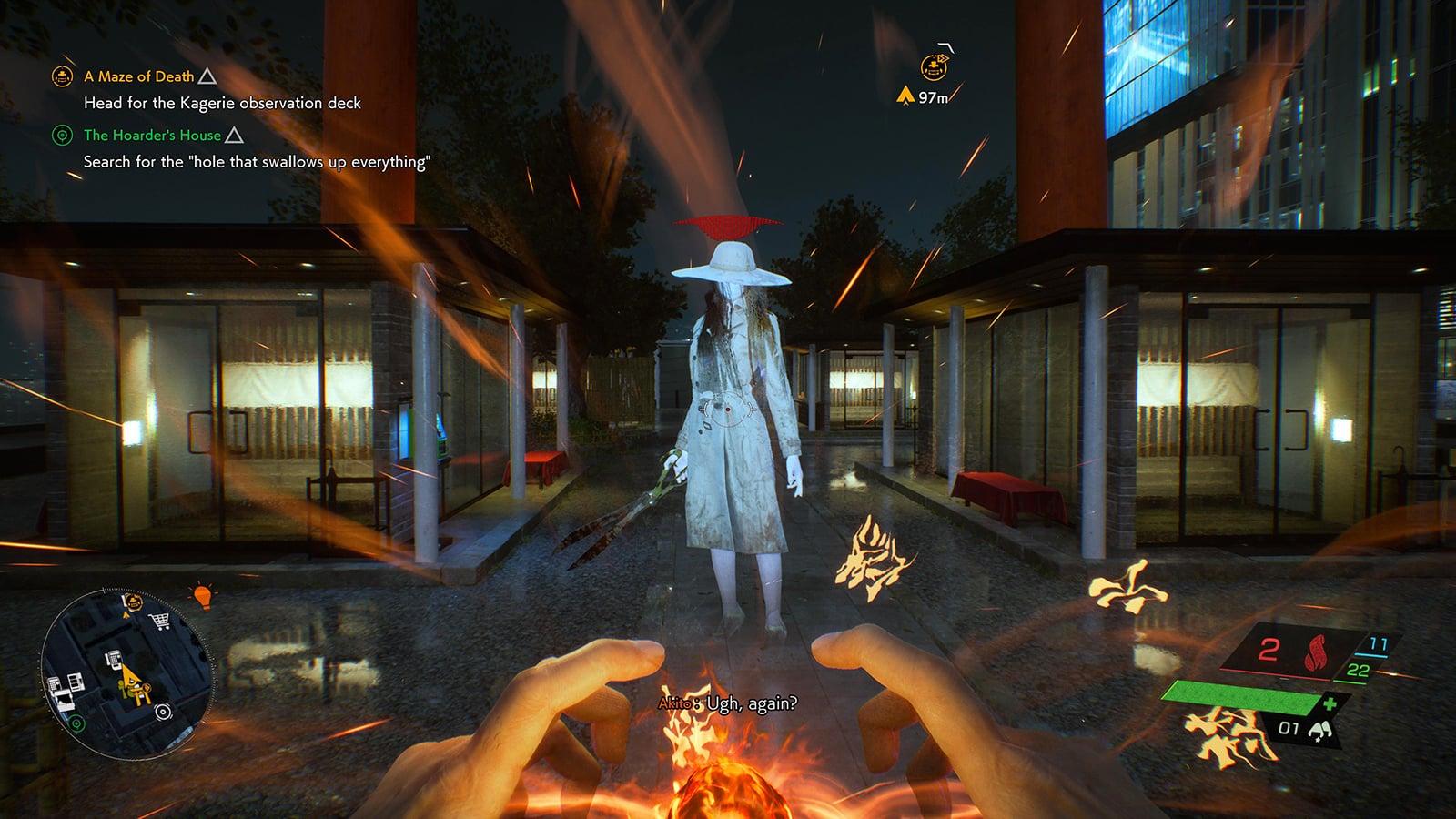 Screenshot of a Visitor enemy in Ghostwire Tokyo