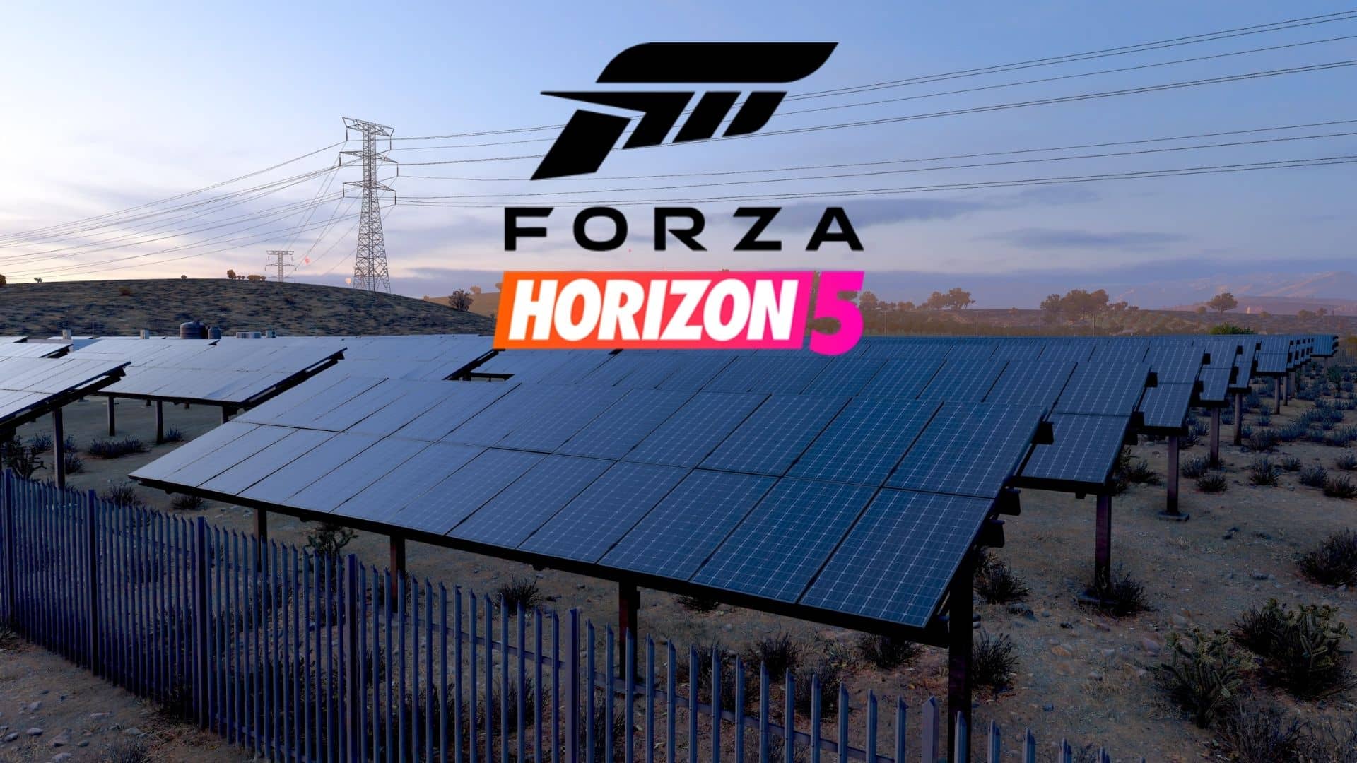forza horizon 5 logo with solar panels