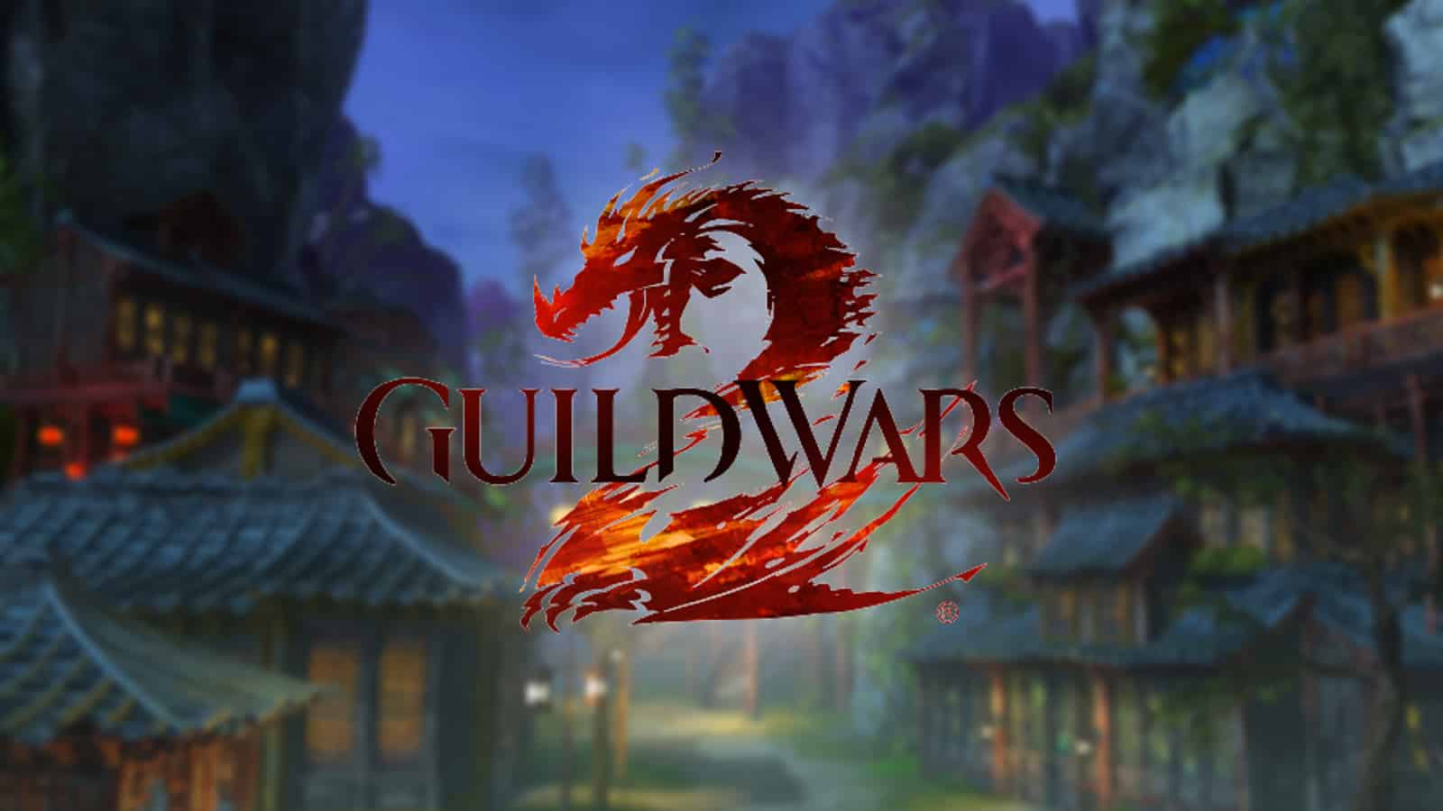 guild wars 2 logo against cantha background