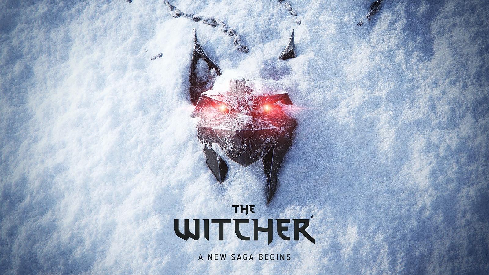The Witcher New Saga Begins promotional artwork screenshot.