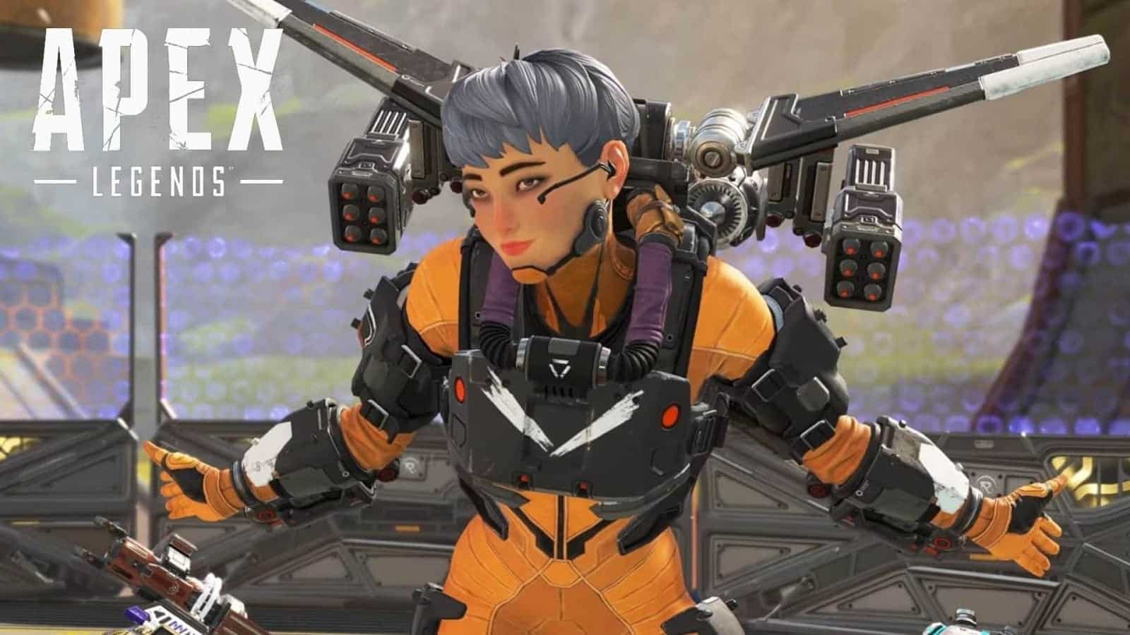 Valkyrie bowing in Apex Legends
