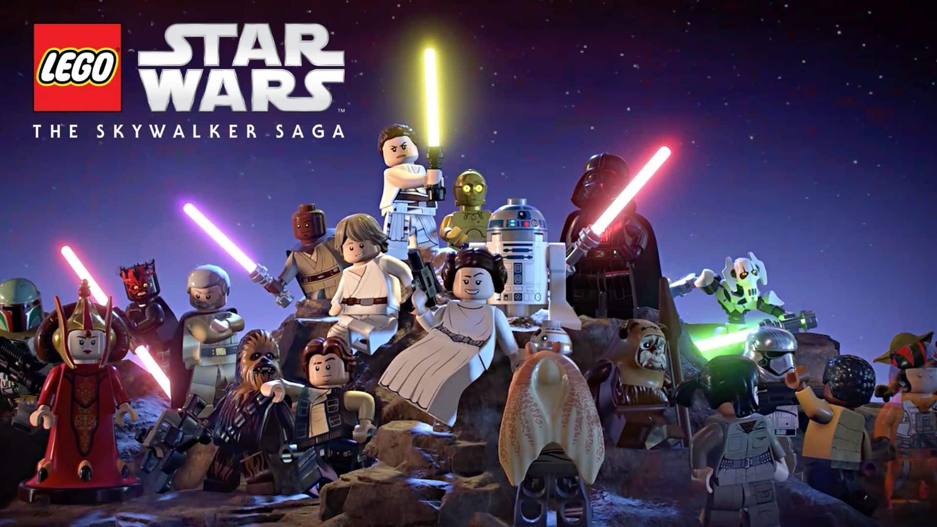 all lego star wars skywalker saga characters together