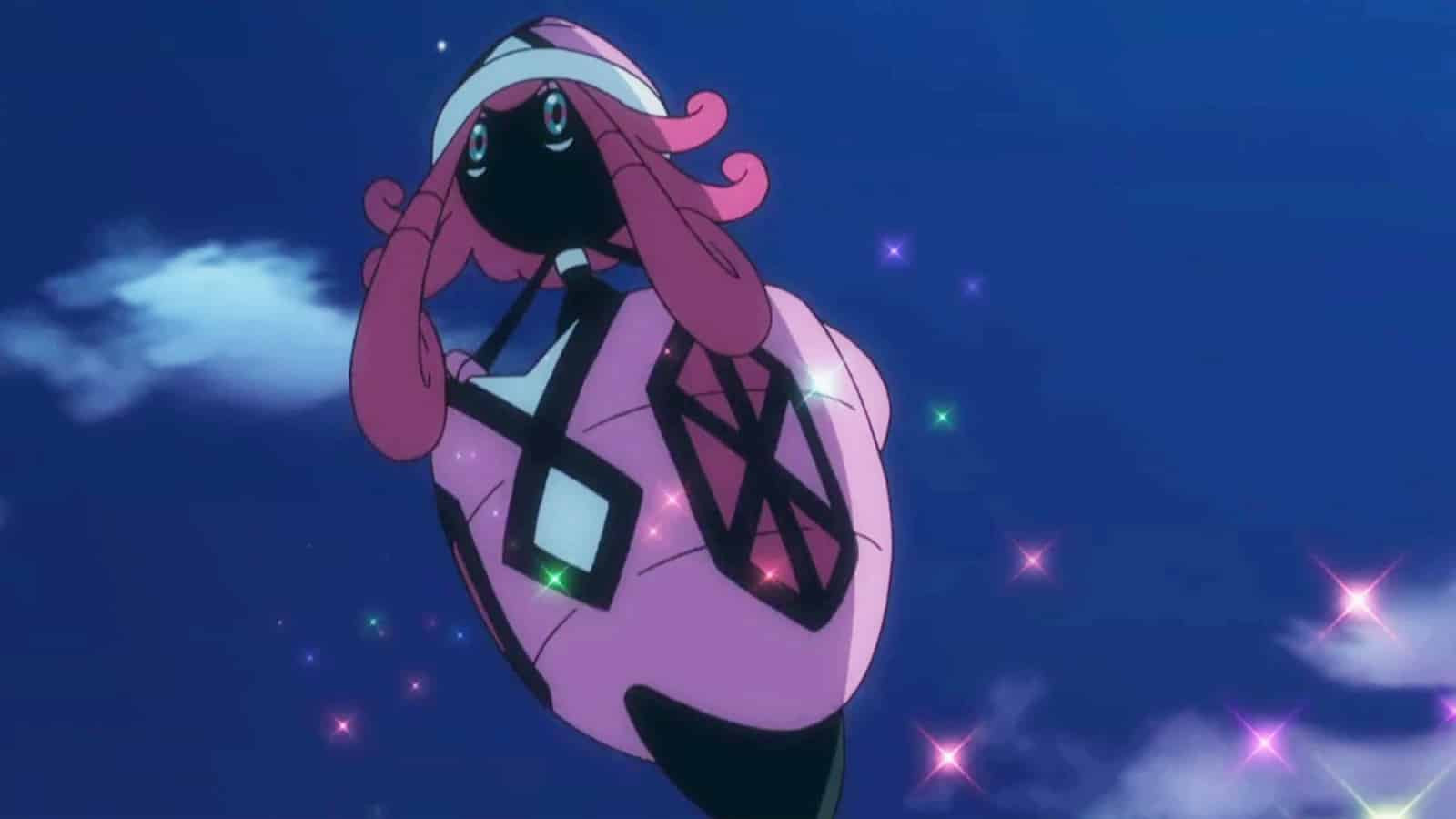 Tapu Lele appearing in the Pokemon anime