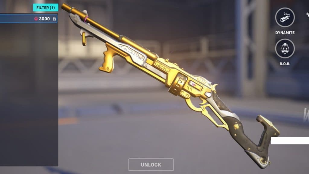 ashe's golden gun in overwatch 2