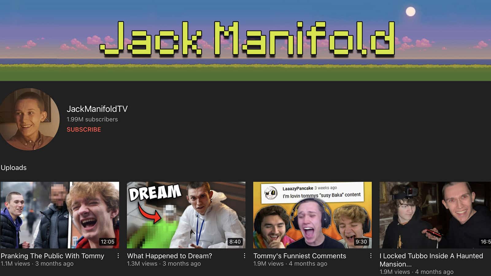 JackManifoldTV’s YouTube Channel 