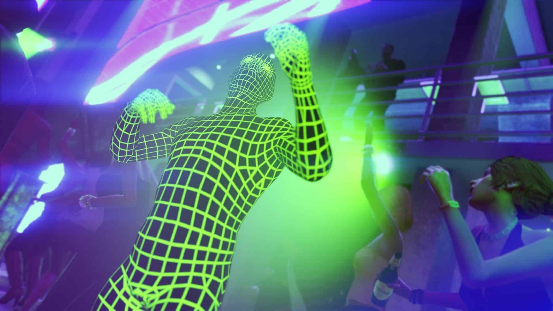 gta online player dancing in nightclub