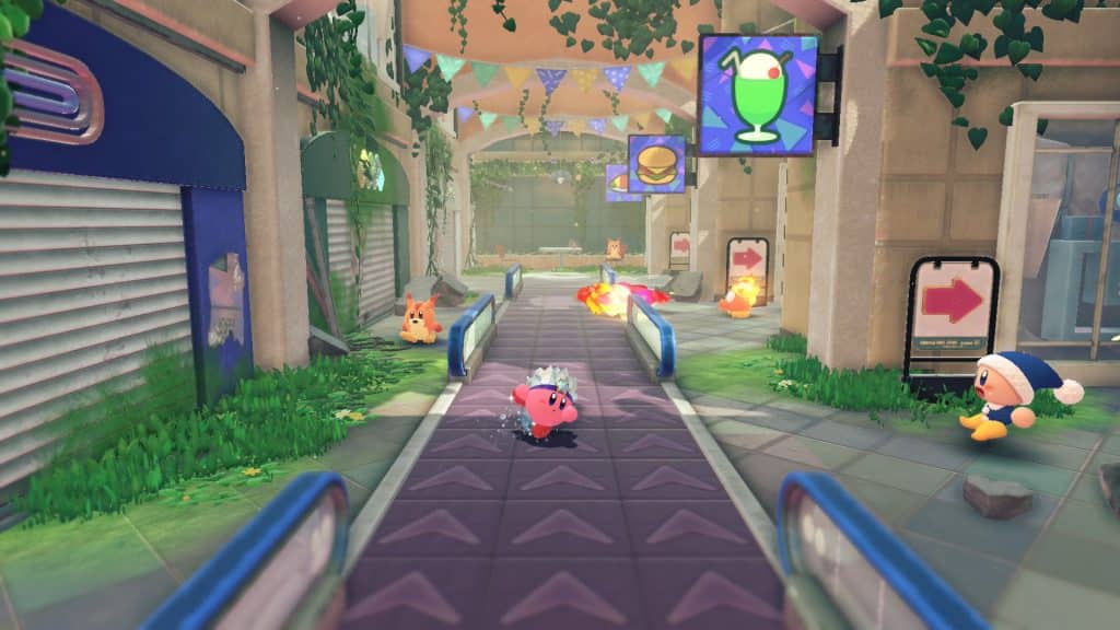Kirby and the Forgotten Land exploration screenshot