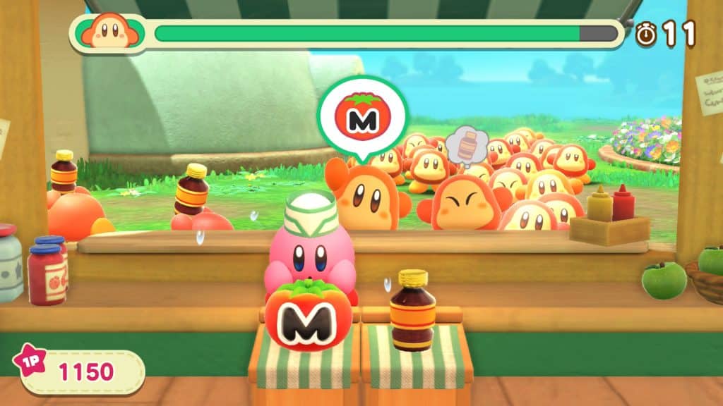Kirby and the Forgotten Land minigame screenshot