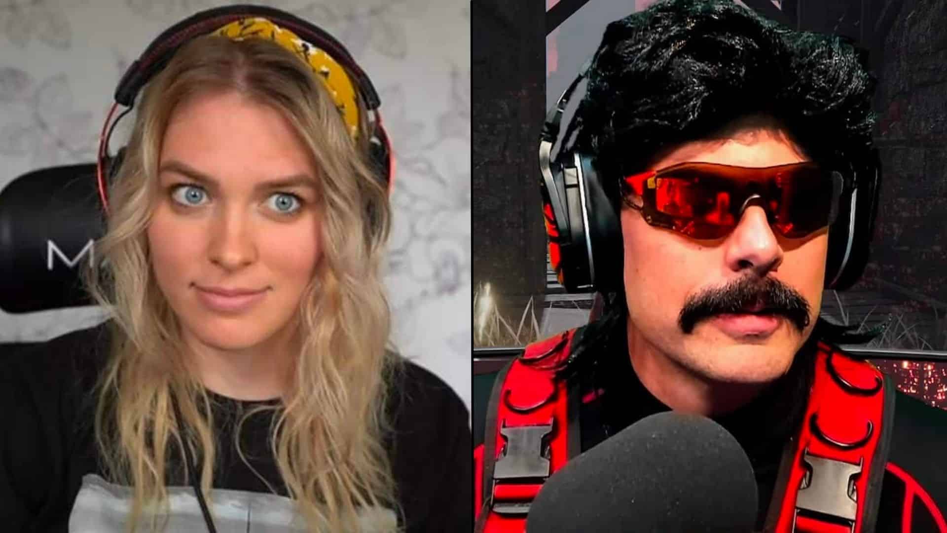 QTCinderella and Dr Disrespect side-by-side on camera
