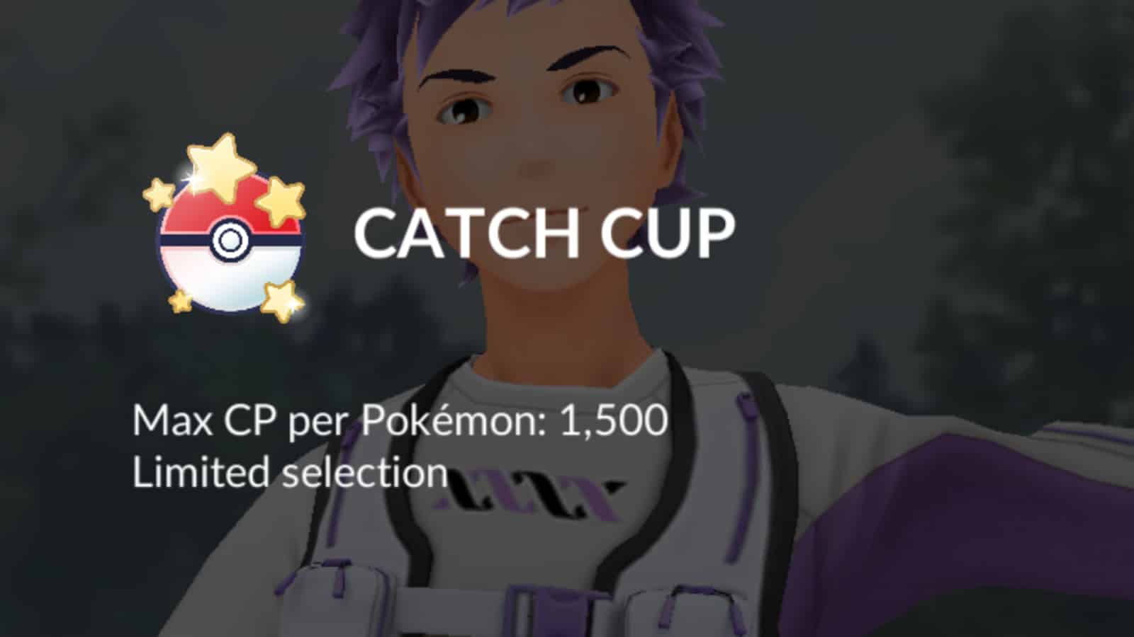 The Catch Cup rules screen in Pokemon Go