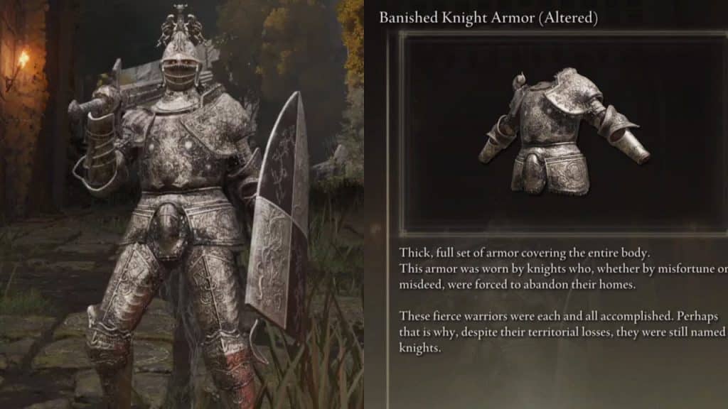 Banished Knight set Elden Ring
