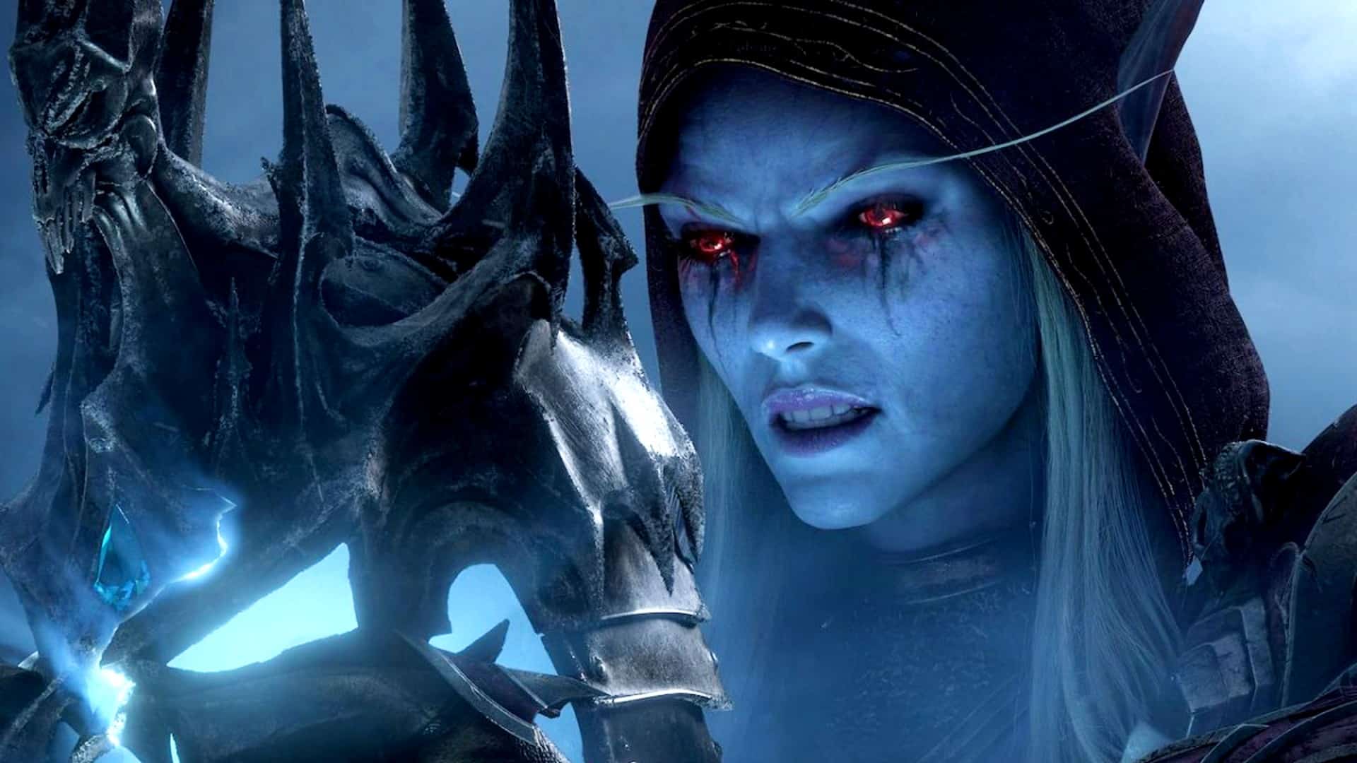 world of warcraft wow shadowlands sylvanas shatters helmet of lich king