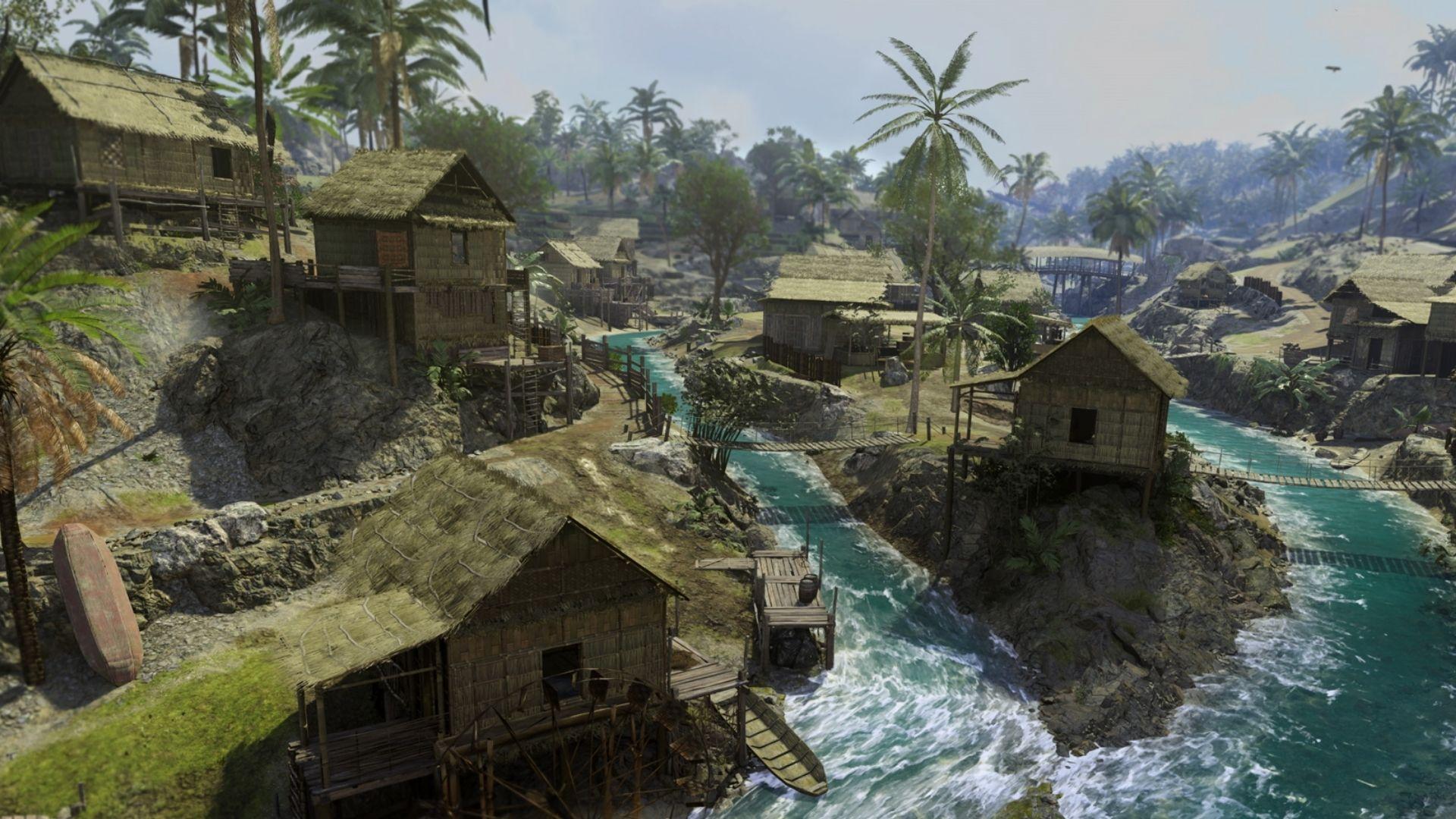 warzone caldera screenshot of village area