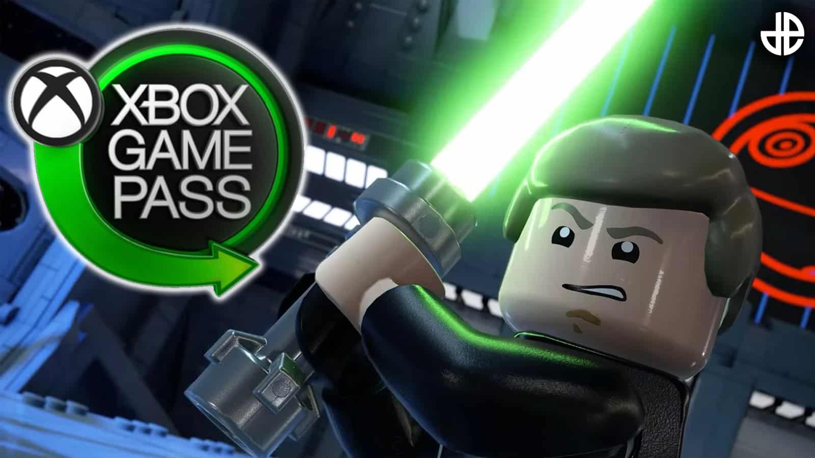 an image of lego star wars skywalker saga and xbox game pass