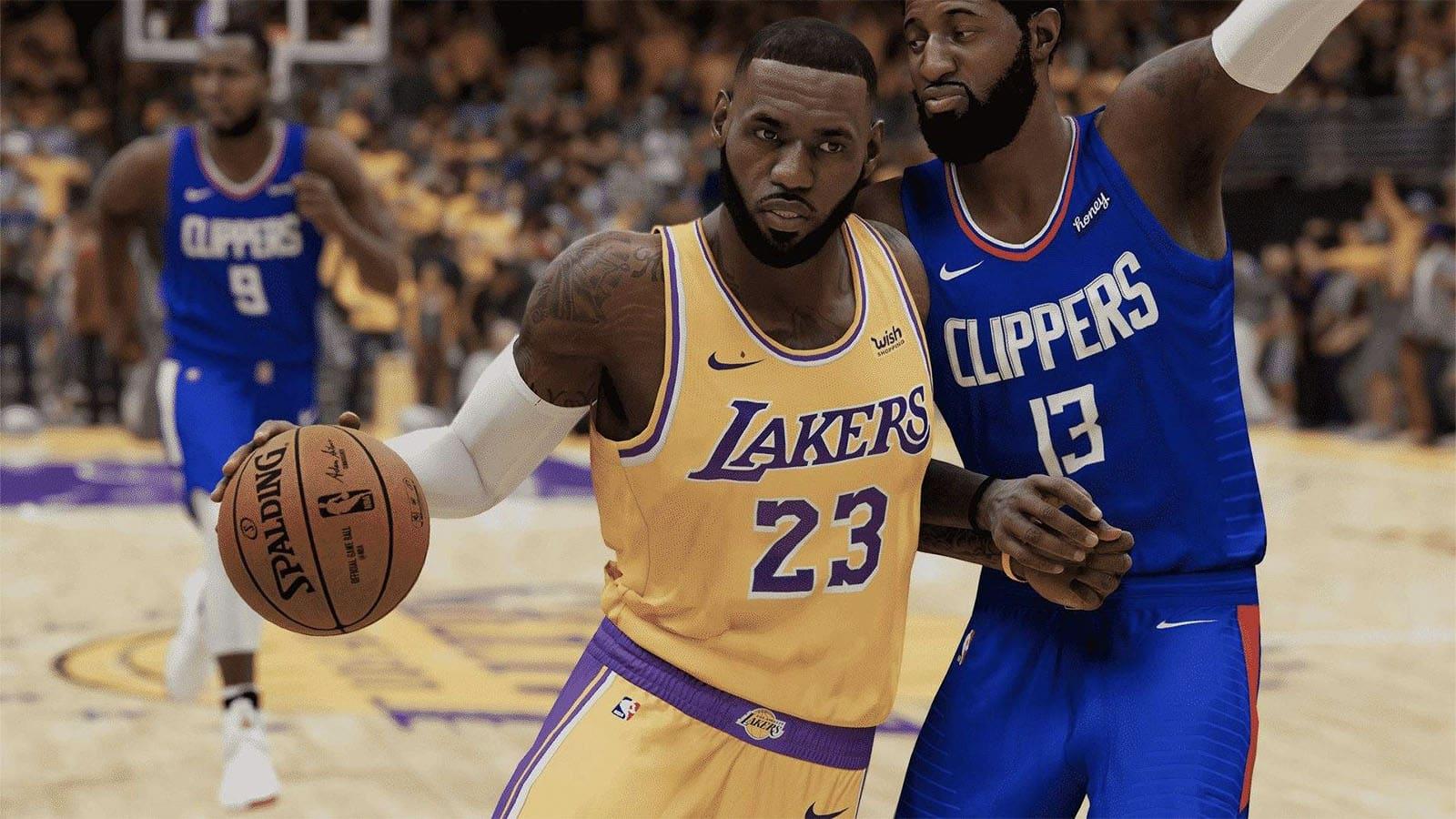 Lebron and PG13 in NBA 2K22