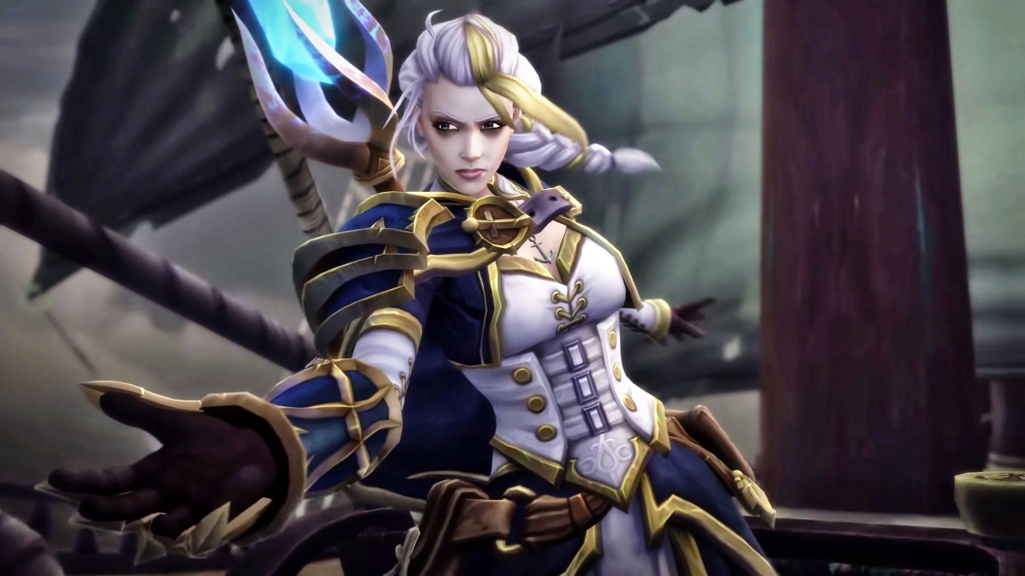 world of warcraft wow jaina on a ship in battle for azeroth