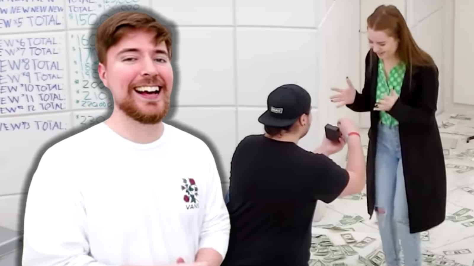 Couple proposes in MrBeast video