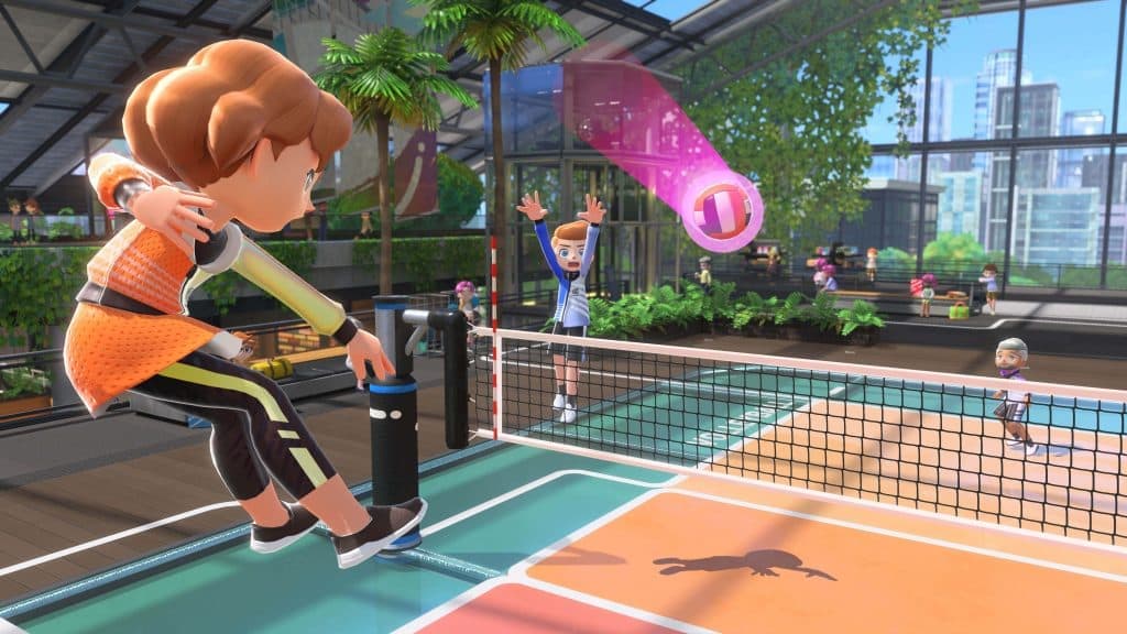 Nintendo Switch Sports screenshot showing volleyball