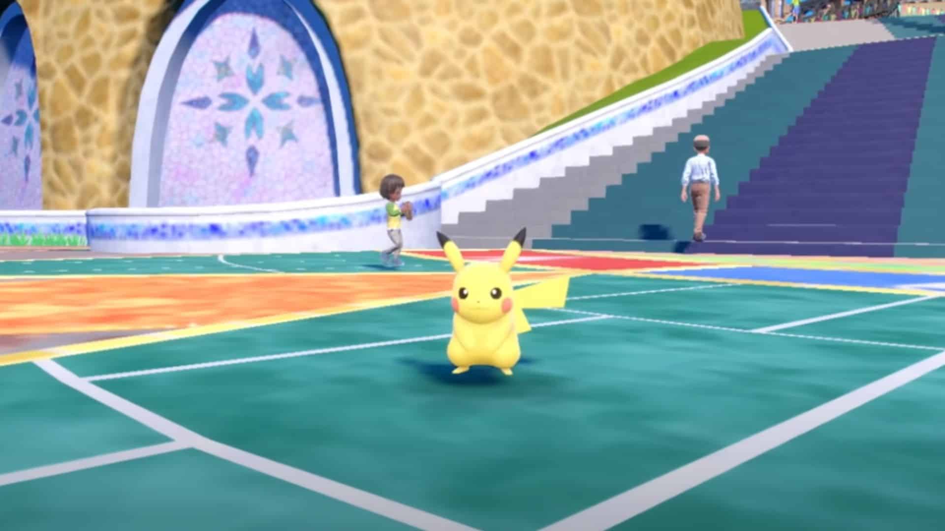 pikachu standing in pokemon scarlet and violet