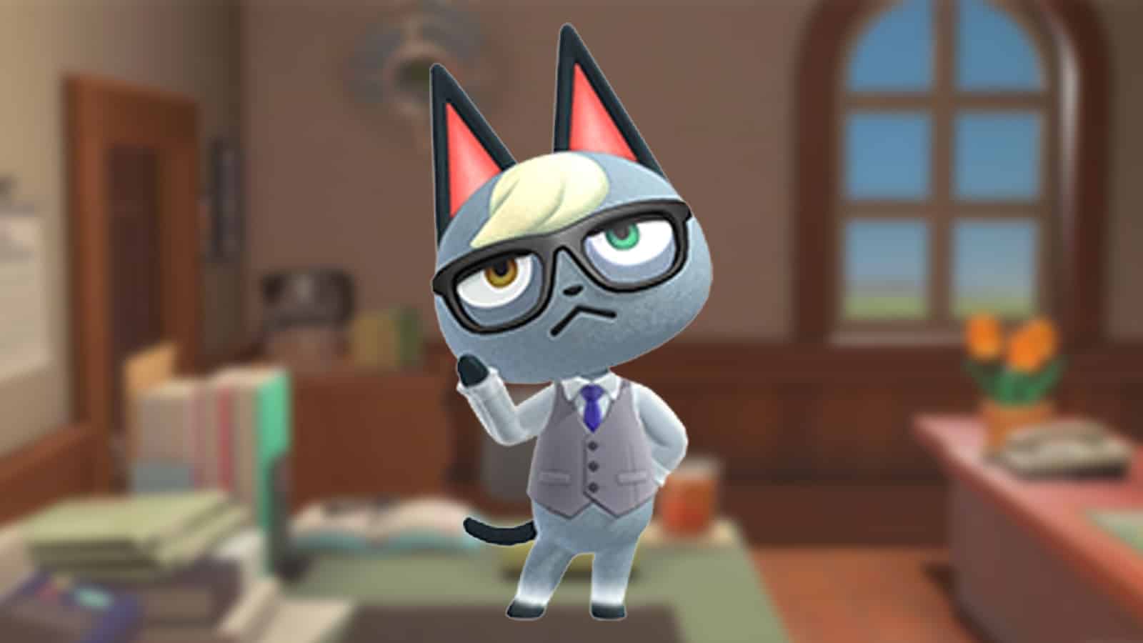 Raymond appearing in Animal Crossing New Horizons