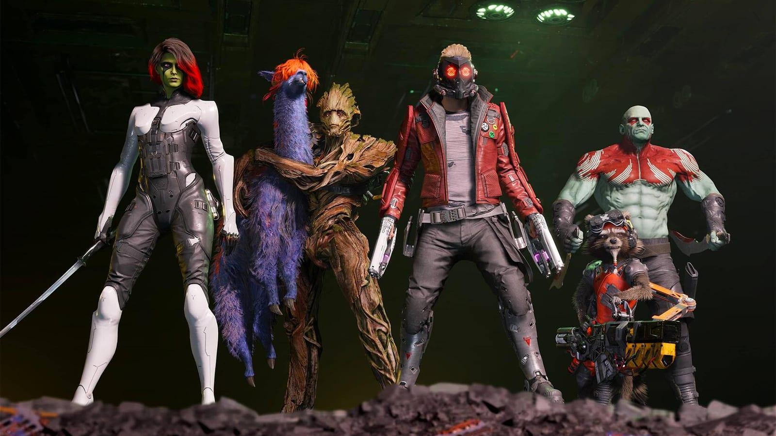 A screenshot of Marvel's Guardians of the Galaxy