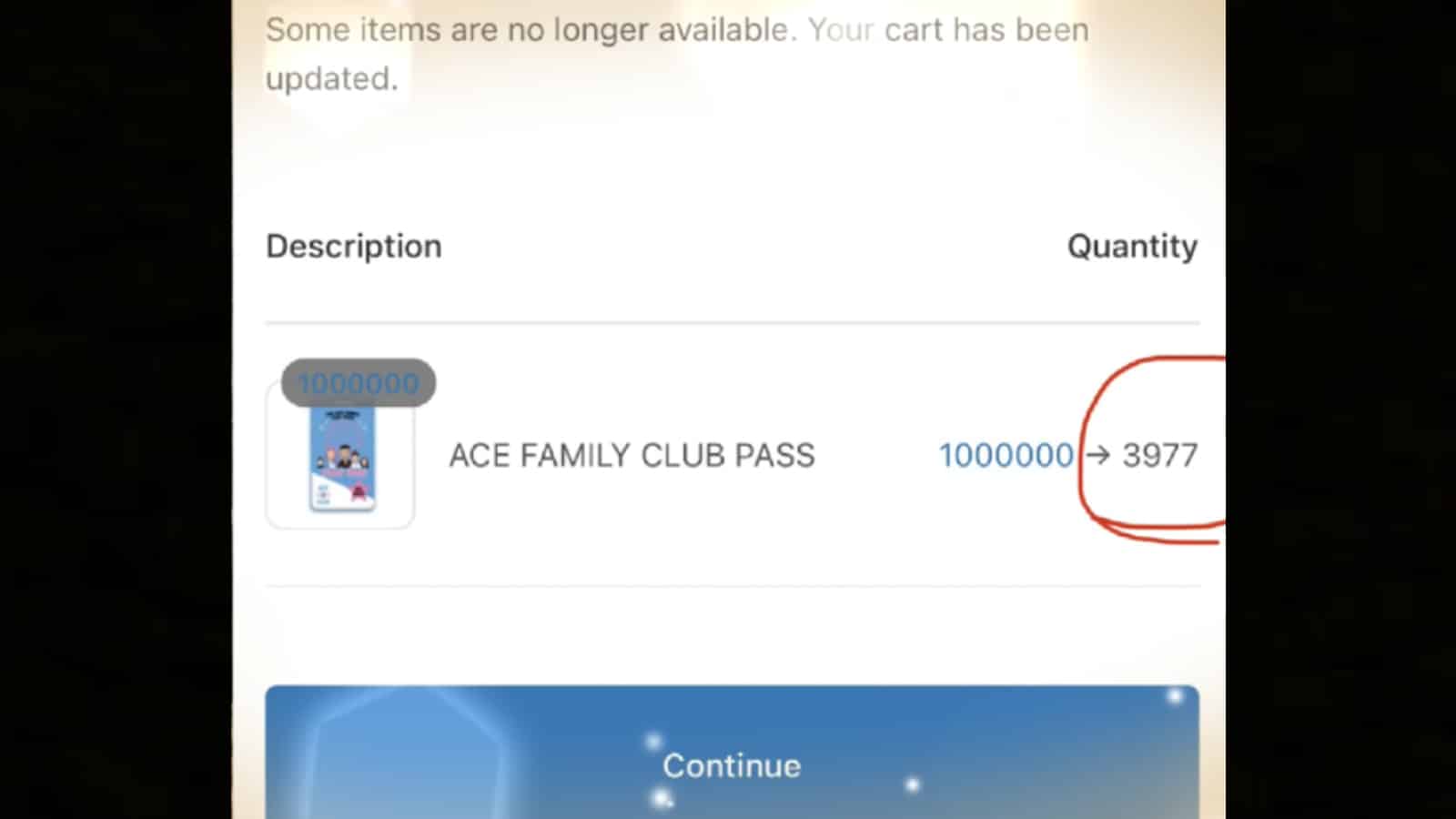 ace family ticket sales