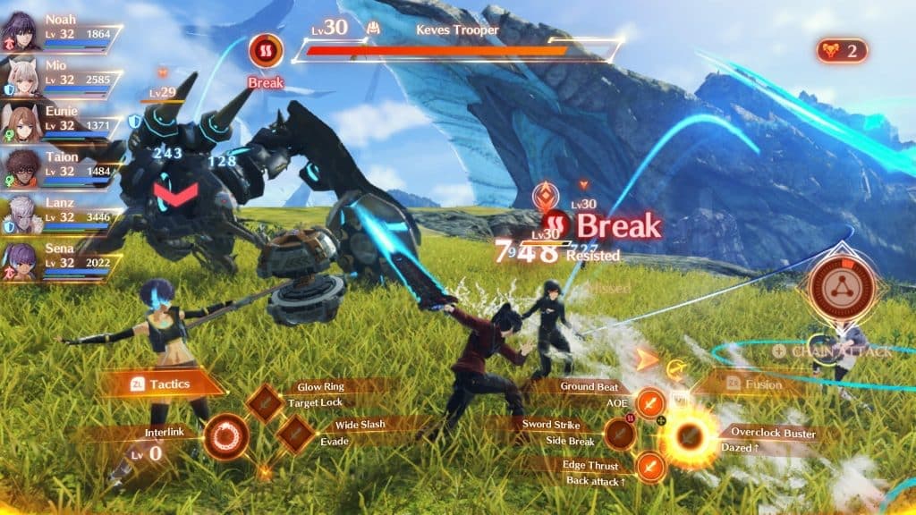 Xenoblade Chronicles 3 combat screenshot