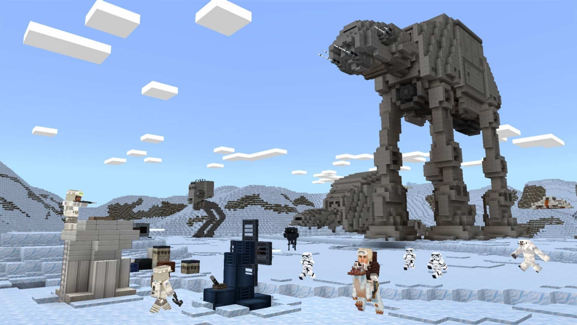 at-at and characters in minecraft