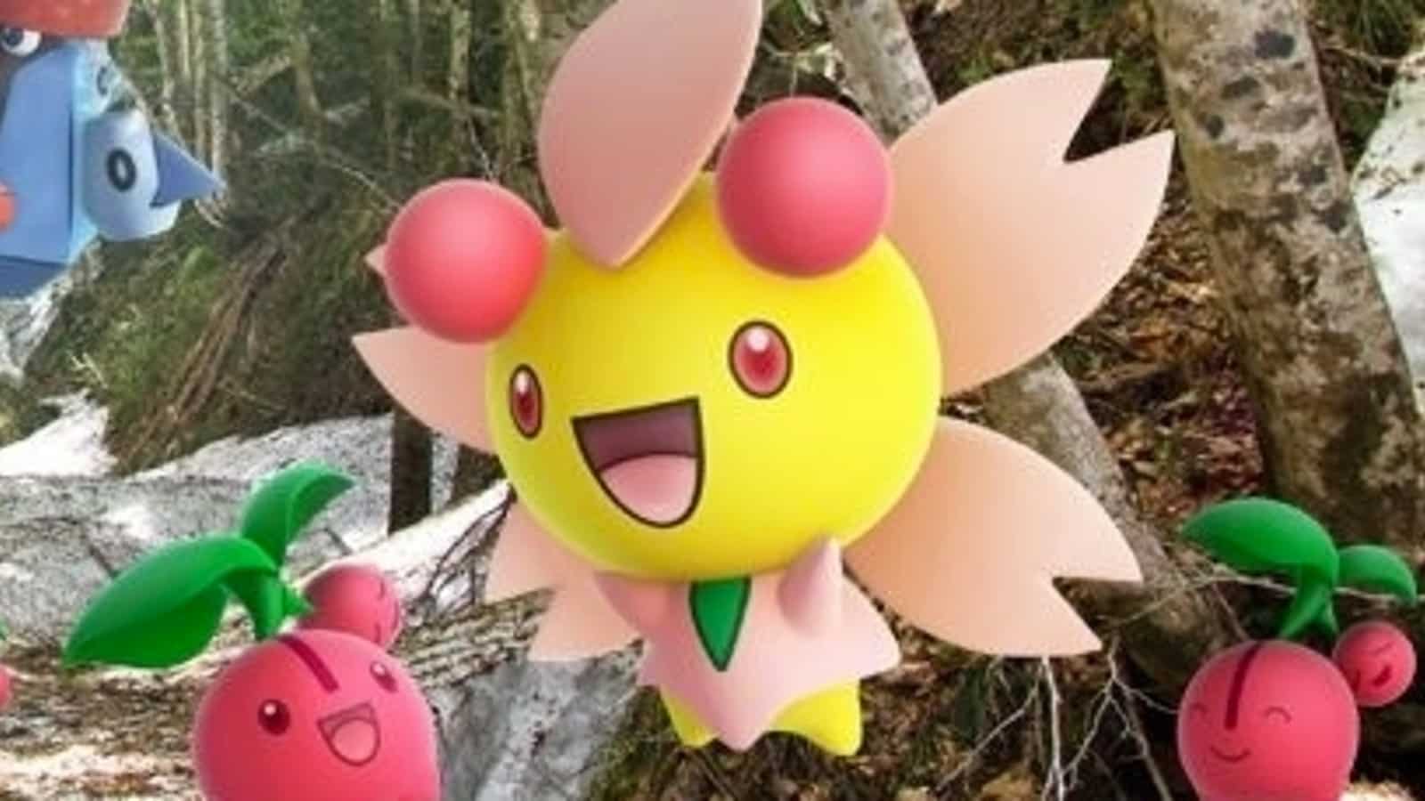 Sunshine Cherrim appearing in Pokemon GO