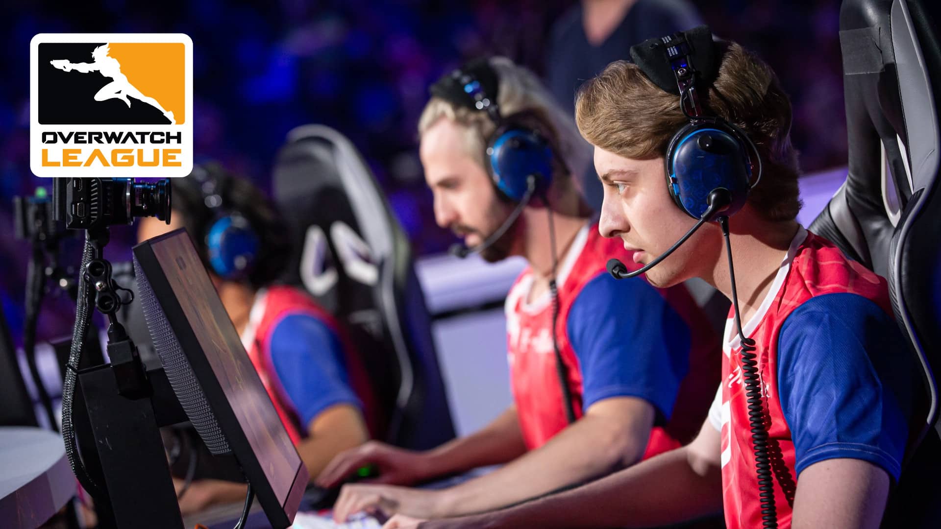 OWL World Cup team USA players compete on stage