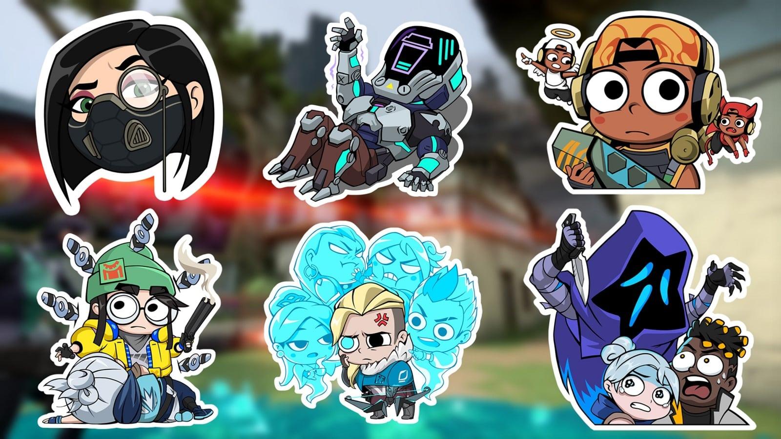 Valorant Episode 4 Act 3 in-game sprays available in the battle pass