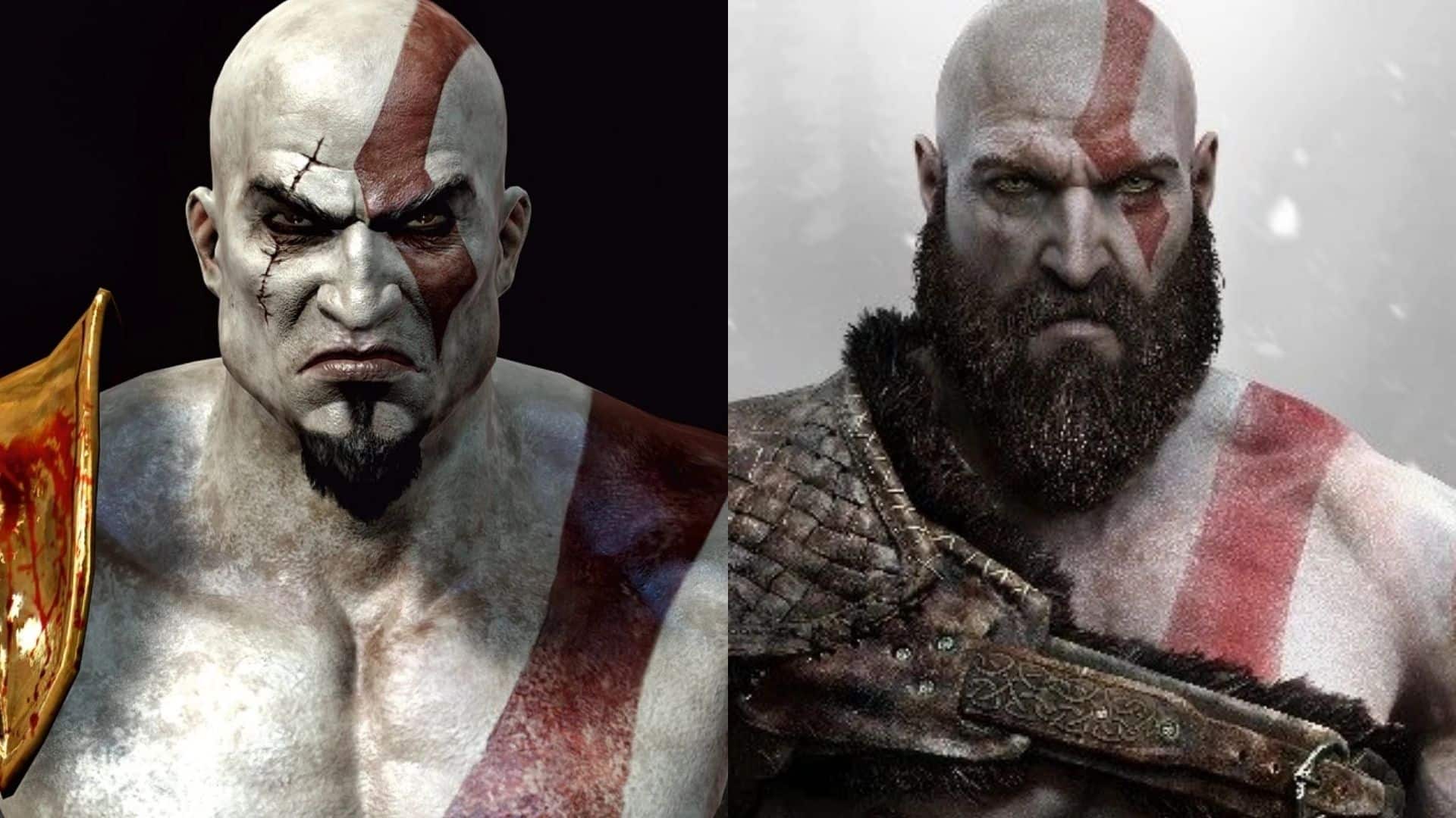 different versions of kratos in god of war