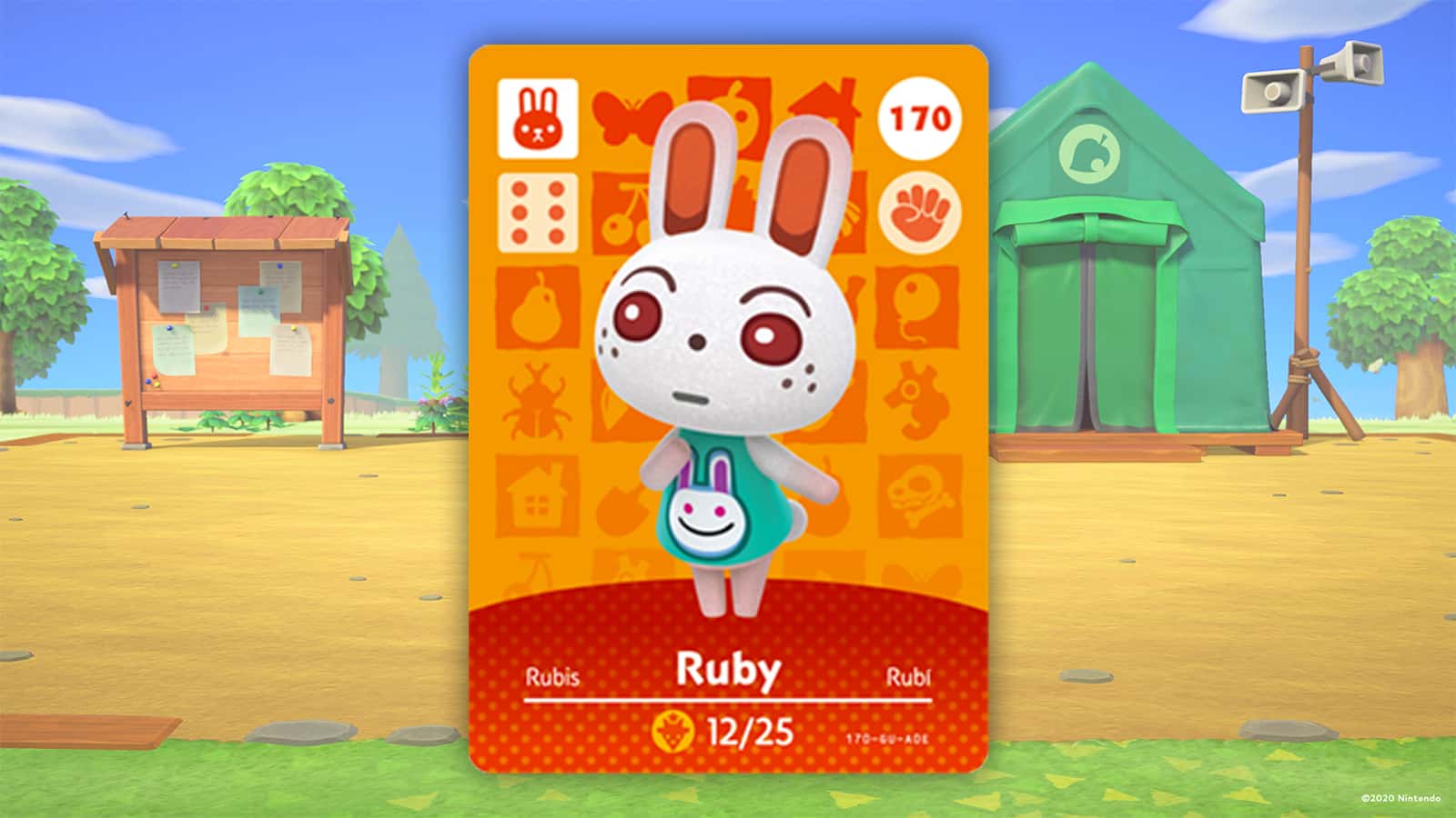 Ruby Amiibo Card in Animal Crossing New Horizons