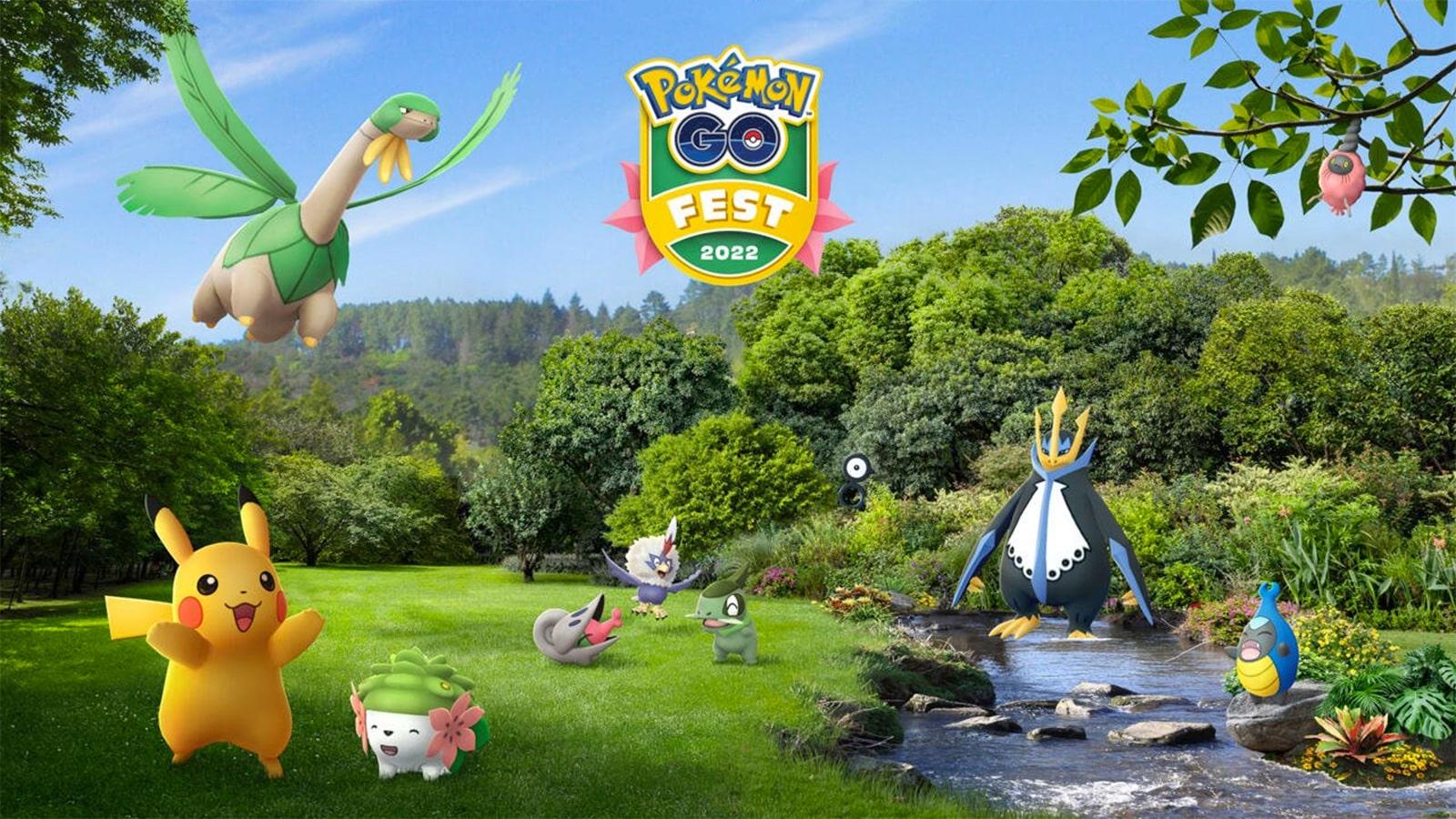 A poster for Pokemon Go Fest 2022